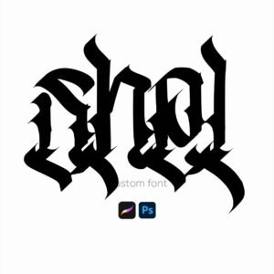 Pixacao Gothic Tattoo Lettering Font – Downloadable .ttf & .otf