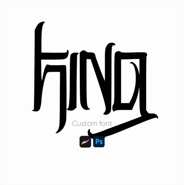 Pixacao Tattoo Lettering Font – Downloadable for Procreate & Photoshop