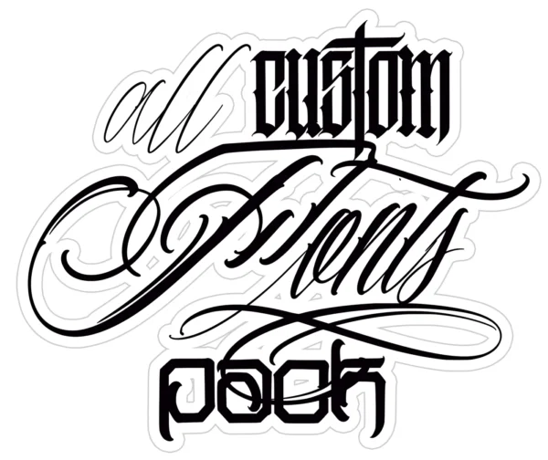 All Tattoo Letters Pack – Complete Font Collection for Tattoo Artists